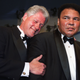 President Bill Clinton leans on former world boxing heavyweight champion Muhammad Ali on Oct. 28, 2000.
MANNY CENETA/AFP/Getty Images
